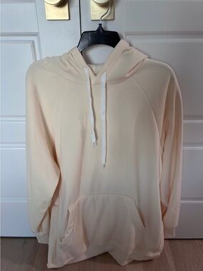 Warmy XL Cozy Cream Hooded Women's Sweatshirt